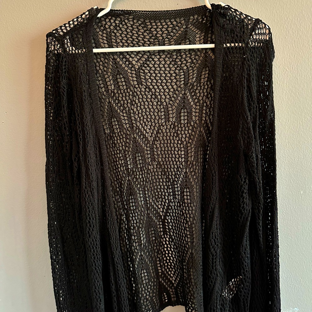 Black cardigan